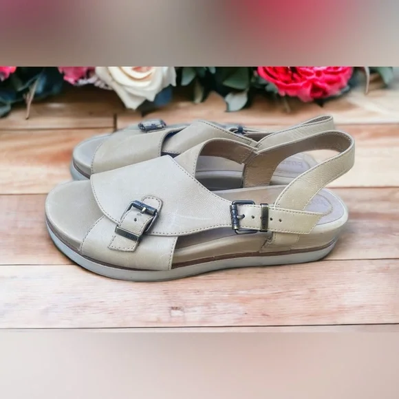 BUSSOLA Real Leather open toe sandals - Picture 7 of 11